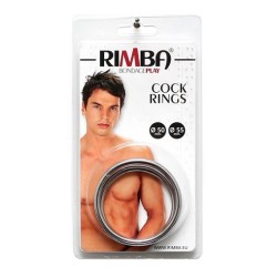 Set de 2 anillos metálicos para el pene – 50/55 mm – Estilo fino