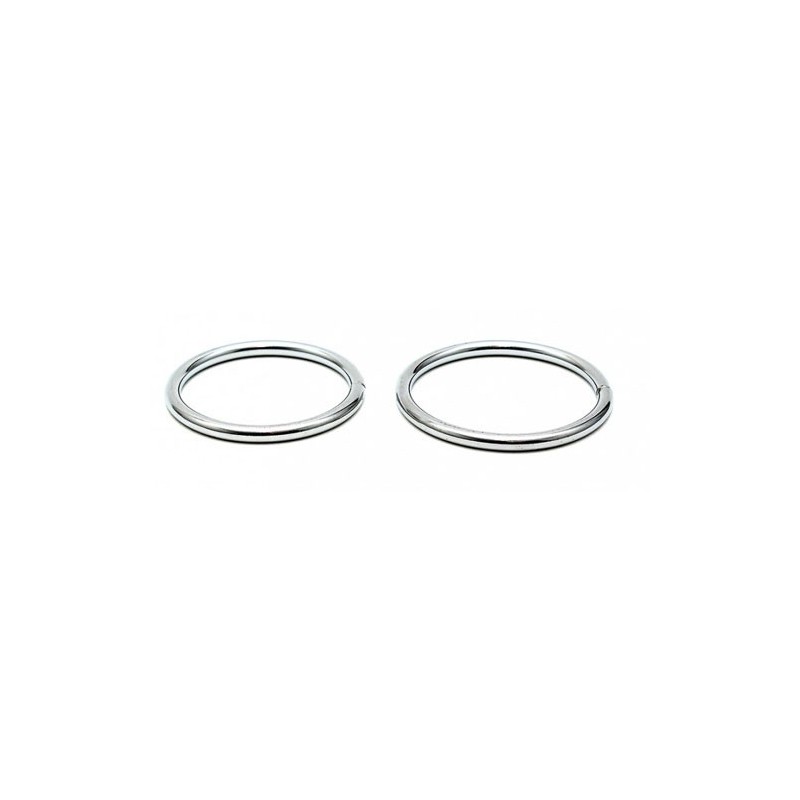 Set de 2 anillos metálicos para el pene – 40/45 mm – Estilo fino